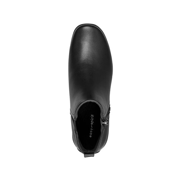 Easy Spirit Womens Aleena Casual Round Toe Booties Black Smooth Size 9.5 NIB - Picture 3 of 5